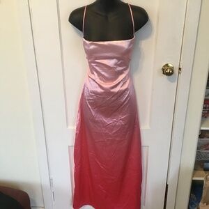 Shein pinkish like size small satin like backless res